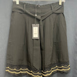 Gabby Isabella black beige lace shorts