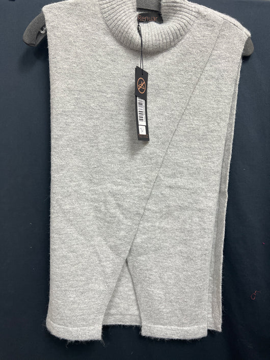 Renuar mock neck sweater vest Heather grey