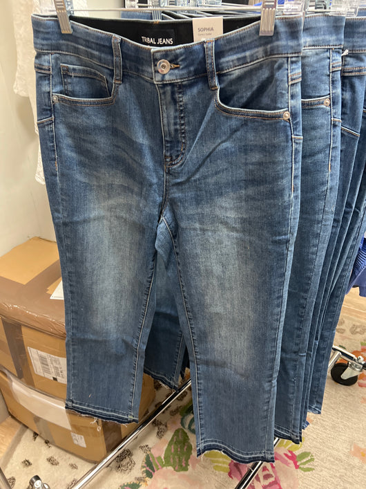 Tribal true vintage raw hem jeans