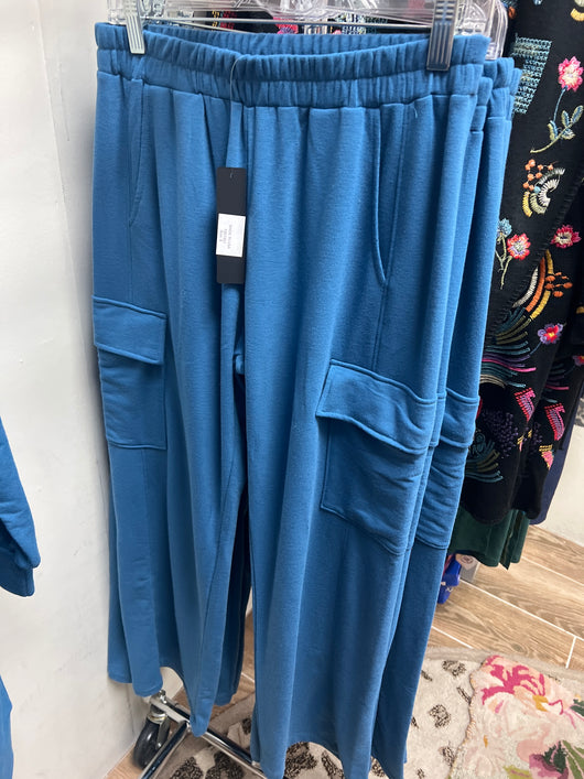 Nally & Millie seaport blue cargo pants