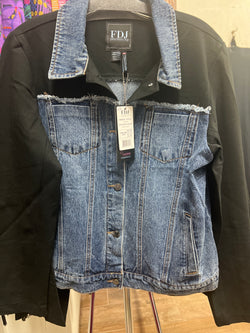 FDJ denim / knit mix jacket