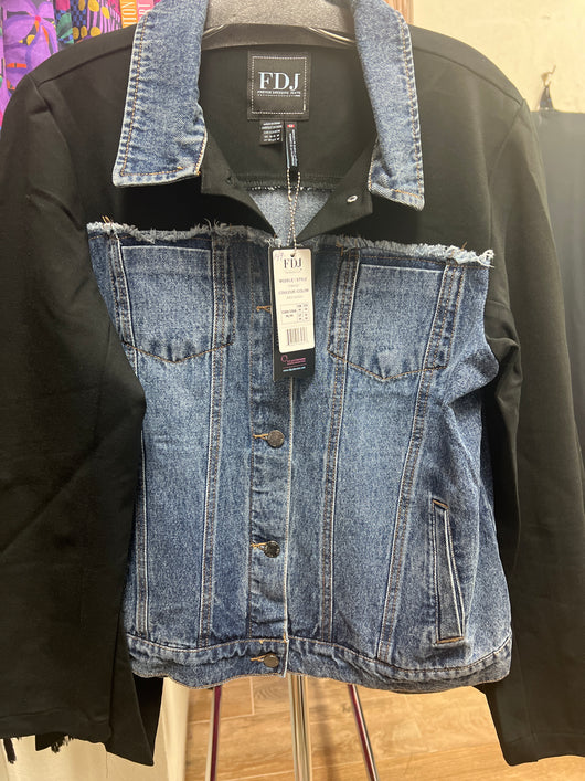 FDJ denim / knit mix jacket
