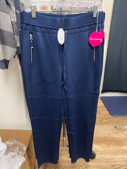 Claire D navy knit pants