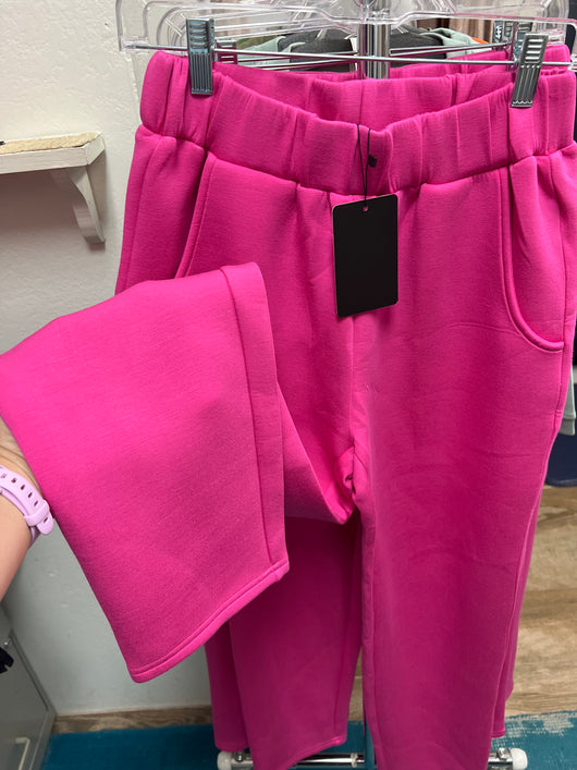 JOH fuchsia pull on scuba knit pants