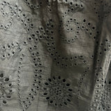 Entro black eyelet ruffle sleeve top