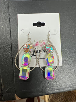 Blingy teardrop earrings