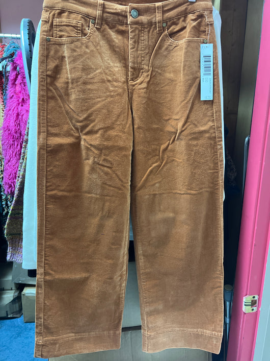 Tribal cognac corduroy pants