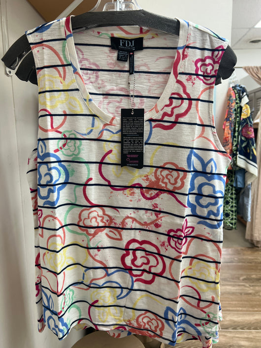 FDJ multi rosette stripe tank