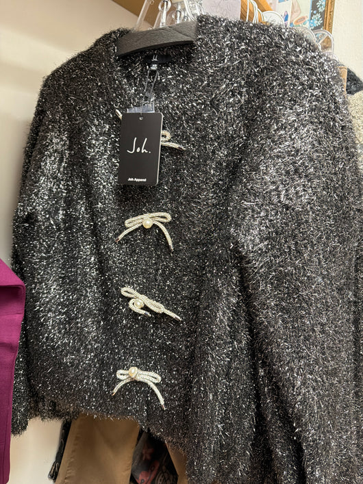 Joh black sparkle cardigan