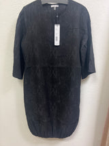 Spanner black embossed dress