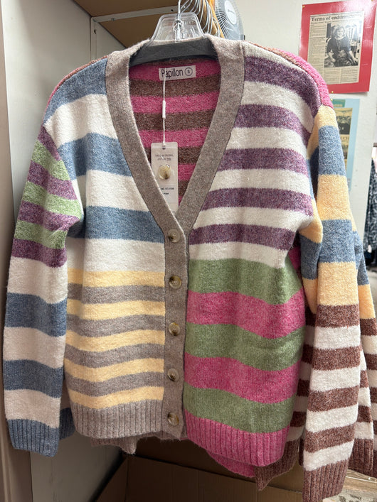 Papillon Multi Stripe Cardigan