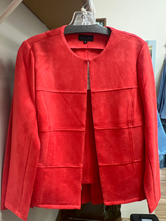 Weavz coral red suede jacket