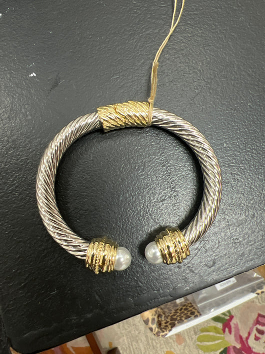 Lordane silver hinged bracelet