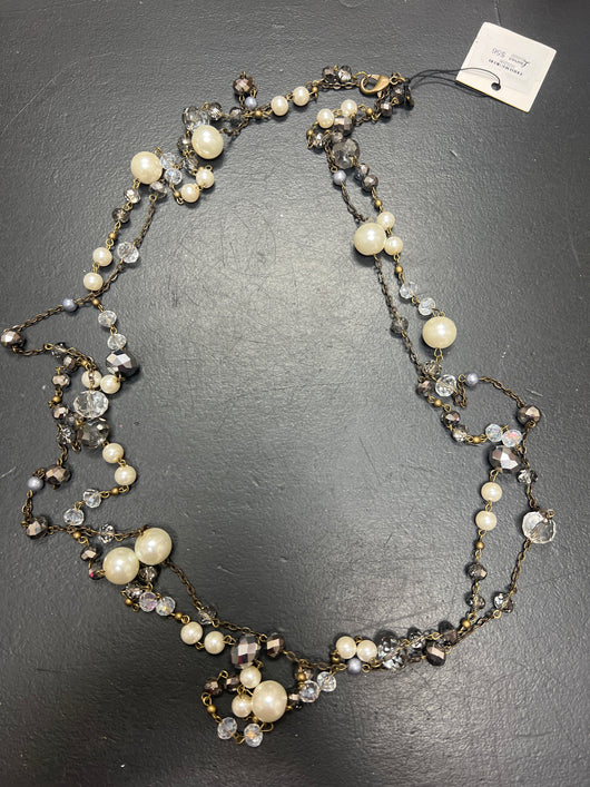 Lost & found double strand necklace