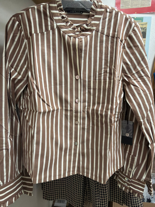 APNY mocha stripe top