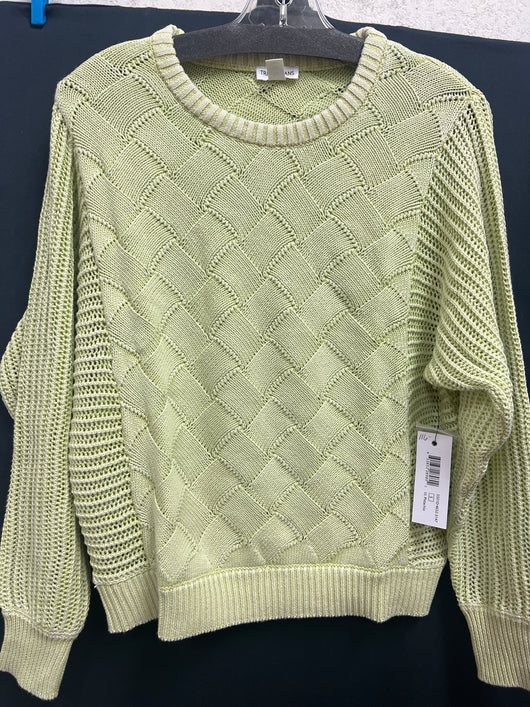 Tribal dolman crew neck sweater light pistachio
