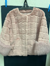 JOH fuzzy fur jacket mauve