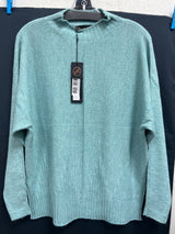 Renuar mock neck sweater Heather teal