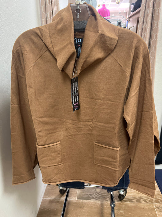 FDJ cowl neck sweater bronze caramel