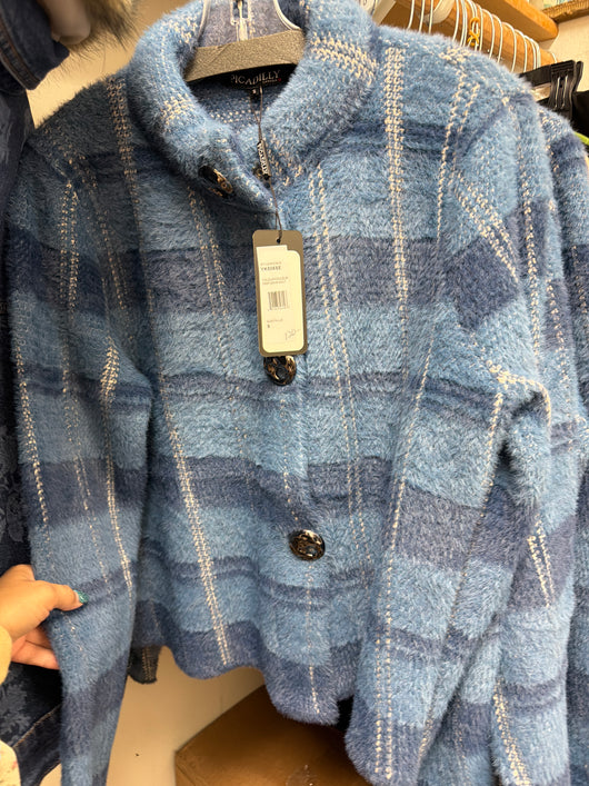 Picadilly Blue Plaid Jacket