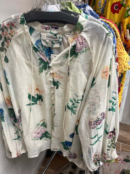 Paparazzi botanical blouse