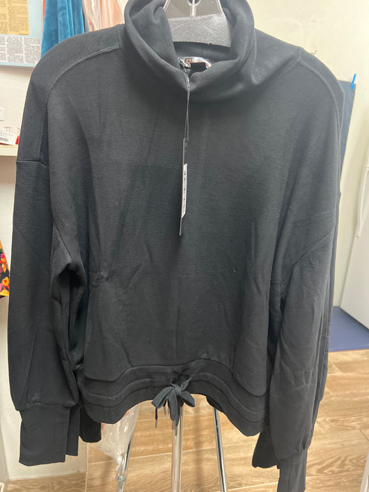 Renuar black roll down turtleneck pullover