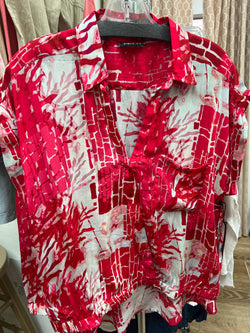 APNY red print blouse