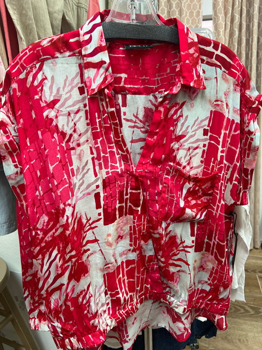 APNY red print blouse