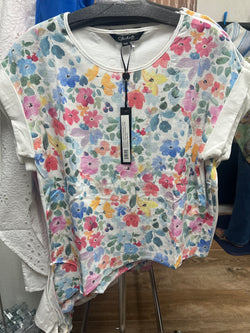Charlie B flowers tie side top