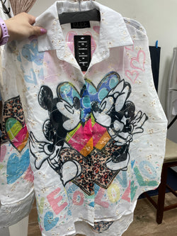 Elle Mickey Minnie blouse