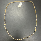Michele Busch smoky quartz gold necklace
