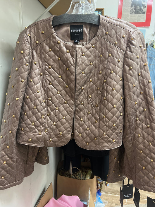 Insight studded bronze jacket