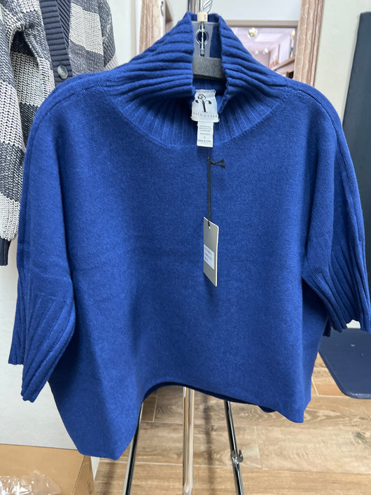 Rain & Rose royal blue turtleneck sweater