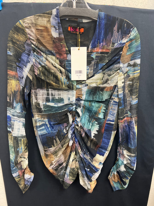 Isle Dali soho blue multi top