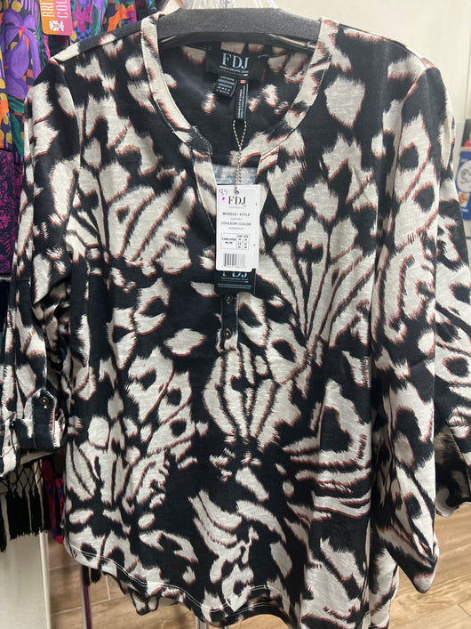 FDJ monarch print top