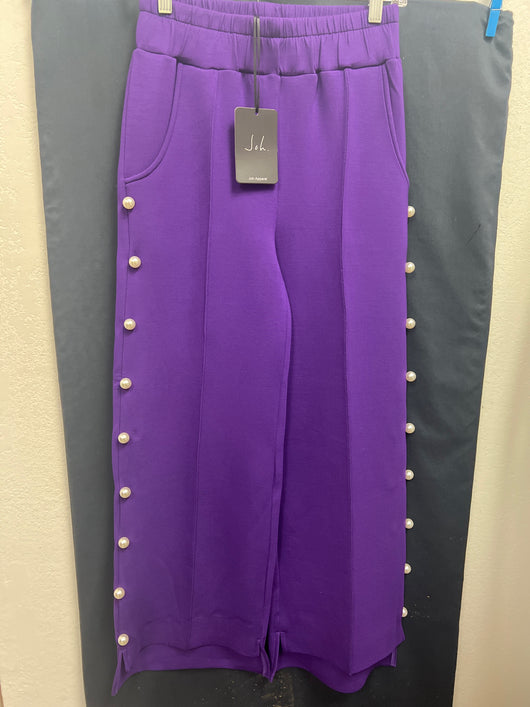 JOH purple big pearls pants