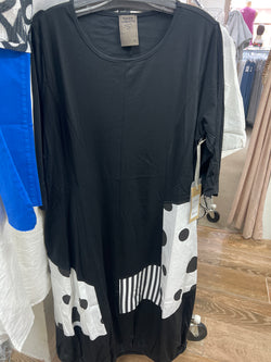 Fashion concepts black white polka dots dress