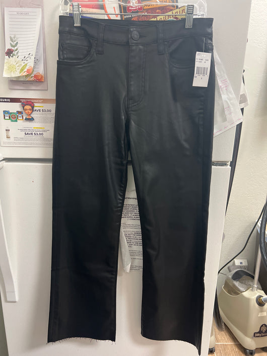KUT faux leather black crop pants