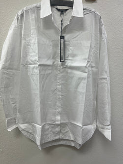 Charlie B white cotton button up shirt