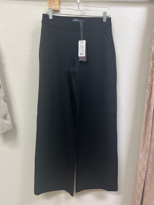 Tribal wide leg ponte knit pants black