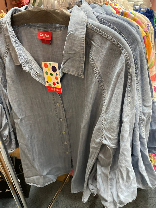 Toofan chambray button up blouse
