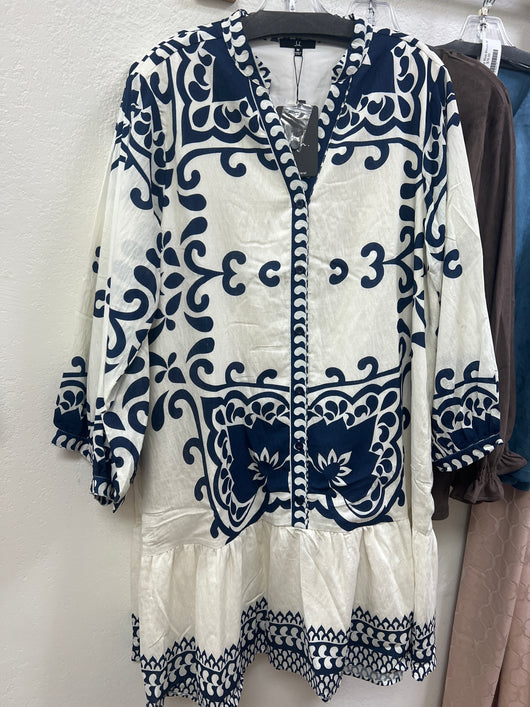 JOH navy print dress