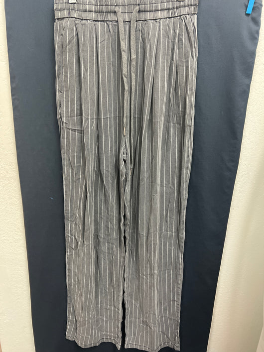 Davi & Dani charcoal pinstripe pants