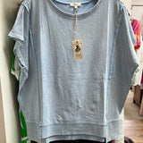 Easel light blue oversized shirt