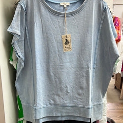 Easel light blue oversized shirt