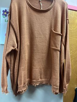 Easel caramel sweater