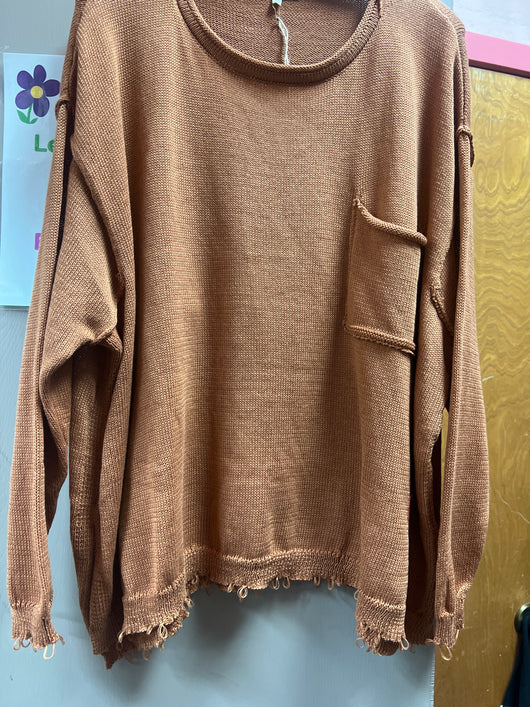 Easel caramel sweater