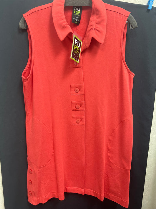 Pure papaya sleeveless tunic
