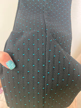 Renuar pull on ankle pants black emerald combo