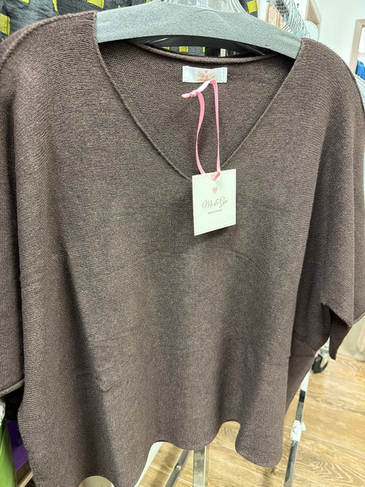 Me & Gee Brown Sweater - One Size